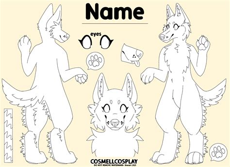 blue wolf fursuit|wolf fursuit base drawing.